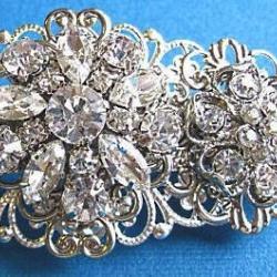 Wedding hair Barrette, bridal accessories, Blooming